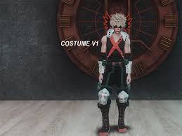 * the bakugou katsuki costume includes the shirt, pants, shoulder armor, belt with straps, sleeve bands, knee pads, gloves, weapon props, mask. Sims 4 My Hero Academia Mods Cc Packs All Free Fandomspot