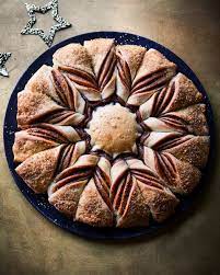 Nutella Star Wreath Recipe Delicious Magazine Recipe Nutella Bread Recipes Sweet Christmas Baking