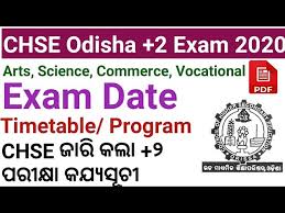 Jun 02, 2021 · gujarat board exam 2021 class 12, 10 time table released gujarat board 12th exam date 2021 are announced by the board at official website: Chse Odisha 2 Plus Two Examination 2020 Exam Date Timetable Youtube
