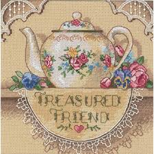 Free cross stitch patterns and free charts available for download. Sewing Fiber Cross Stitch Kit Treasured Friend Teapot Craft Supplies Tools