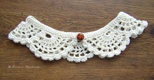 Crochet Peterpan Style Collar Cream Yarn Inspiration Crochet Crafts Crochet