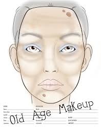 Old Age Face Chart In 2019 Makeup Charts Old Age Makeup