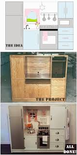 On A Cold Day Diy Play Kitchen From Old Tv Stand Diy Play Kitchen Diy Kids Kitchen Kids Play Kitchen
