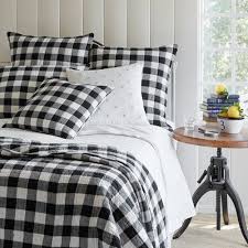 Black And White Buffalo Check Fabric Taylor Linens Parker Buffalo Check Quilt Luxury Bedding Farmhouse Style Bedding Bed Linen Design