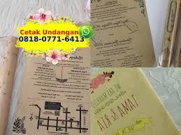 Namun pastikan penerima undangan mengerti bahasa inggris, agar informasi yang diberikan dapat. Harga Undangan Pernikahan Motif Wayang O818 O771 6413 Wa Undangan Pernikahan Contoh Undangan Pernikahan Kartu Undangan Pernikahan