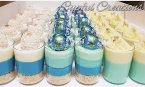Pin By Hadeel On Mini Desserts Mini Dessert Cups Blue Desserts Dessert Shooters