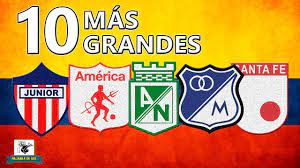 Web oficial con la información de la plantilla actual del real madrid con fichas detalladas de todos los jugadores, del entrenador y del equipo técnico. 10 Equipos Gigantes Del Futbol Colombiano Youtube