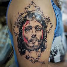 Tattoo artist completes meaningful black and gray piece