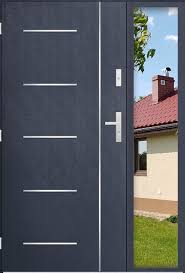 Custom Configuration Sta Door With Right Sidelight View From The Outside External Double Doors Double Glazed Front Doors Front Entry Doors