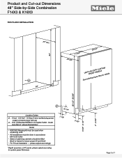 For our customers this means the peace of mind of knowing that choosing miele. Miele K1803vi Support And Manuals