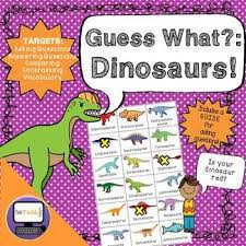 Guess The Dinosaur Questions Game For Google Drive No Print Teletherapy This Or That Questions Speech Therapy Themes Dinosaur
