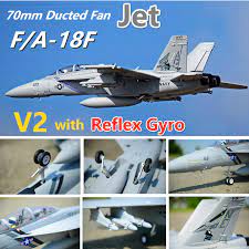 Find many great new & used options and get the best deals for 2.4g radio remote control airplane f18 rc model plane beginner glider jet 2ch at the best online prices at ebay! Fms Rc Airplane F A 18f F18 Super Hornet V2 70mm Ducted Fan Edf Jet Big Scale Model Plane Aircraft Pnp 6ch With Retracts Flaps Rc Airplanes Aliexpress