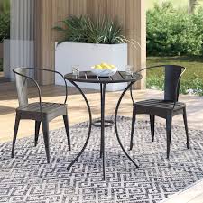 Biles 3 Piece Bistro Set Outdoor Bistro Set Bistro Set 3 Piece Bistro Set