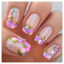 🌷 uñas con flores 2020. 75 Disenos De Unas Decoracion De Unas Decoradas Con Flores Faciles