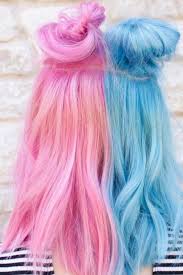 Cute Knotted Updos Picture 2 Cotton Candy Hair Candy Hair Half And Half Hair