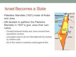 After being away from their homeland for almost 2,000 years, the jews were given a national homeland in palestine by the balfour declaration in november, 1917. Conflicts In The Middle East Setting The Stage After Wwii The Un Decided That The Jewish People In Europe Should Get Their Own Nation Came At A Ppt Download