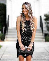 Solersun women's casual summer v neck ruffle sleevesless stretchy swing cocktail party mini dress. Black Dress For Summer Wedding Off 64 Www Usushimd Com