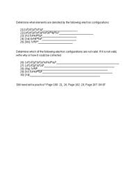 Only do the first page of this worksheet. Electron Configuration Practice Problems By Denae Kizys Tpt
