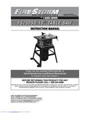 Black And Decker Firestorm Table Saw Manual Black Decker Fire Storm Fs200sd Manuals Manualslib