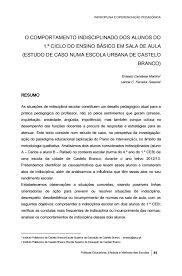 Indisciplinado é um substantivo, masculino singular ; O Comportamento Indisciplinar By A Rita Vidal Issuu