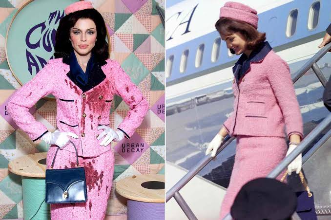 Julia Fox Dresses as Blood-Soaked Jackie Kennedy for Halloween