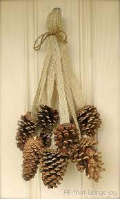 Columbia pine cones and botanicals has pinecones, branches, wreaths, lichens, pods, pebbles and shells for decorations, displays, and floral arrangements. 20 Alternatives To Wreaths For Fall And Winter Pine Cone Swag With Burlap Life On Kaydeross Creek Life On Kaydeross Creek