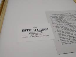 Esther Grimm framed artwork. hotsell 'Whimsy' 11