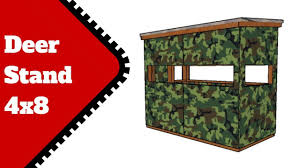 Deer stand plans 4x8 free pdf download construct101 deer stand plans deer stand deer hunting stands. Deer Stand Plans 4x6 Youtube