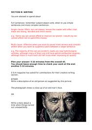 Example answer for question 17 paper 2: Question 5 Aqa English Language November 2018 Creative Writing Teaching Resources
