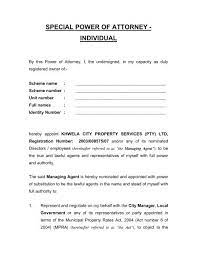 Lasting powers of attorney replaced enduring powers of attorney in october 2007 when the mental capacity act 2005 came into force. Special Power Of Attorney Municipal Rates Act Individual
