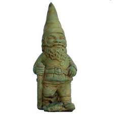 Cast Stone Hiking Gnome Garden Statue Weathered Bronze Gngh Wb The Home Depot Cast Stone Garden Gnomes Statue Garden Statues