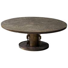 The collection includes furniture, lighting, textile, ceramic and silver design. Philip And Kelvin Laverne Etruscan Coffee Table Acid Etched Pewter Bronze 1960s At 1stdibs