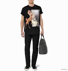 givenchy bambi print cuban fit t shirt second kulture