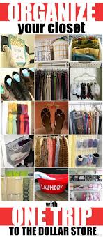 Organize Your Closet With One Trip To The Dollar Store Mad In Crafts Diy Organization Organization Bedroom Dollar Stores