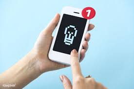 Closeup Of Hands Holding Paper Craft Mobile Phone Mockup Free Images Image Paper Crafts