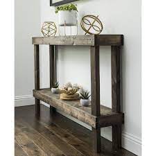 This Dunlap Console Table Is Full Of Character With The Real Wood Design Made To Tie In With Your Unique Wood Console Table Wood Console Unique Console Table