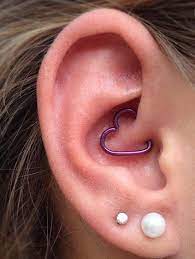 Soul Wired Heart Daith 16g Ear Piercing Ear Piercings Daith Types Of Ear Piercings