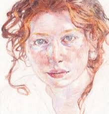 Colour pencil portrait