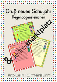 Neues Schuljahr Regenbogensteinchen Unterrichtsmaterial Im Fach Fachubergreifendes Neues Schuljahr Schule Unterrichtsmaterial