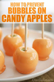 The candy shell and the apple. How To Prevent Bubbles On Candy Apples Rose Bakes
