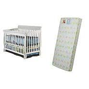 Dream On Me Aden White Crib Mattress Bundle At Sears Com White Crib Cribs Baby Furniture