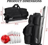 WOLT |3 Ball Bowling Bags with Wheels,3 Ball Bowling Bag ...