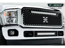 T Rex Super Duty Torch Series Upper Replacement Grille With 30 Inch Led Light Bar Black 6315461 11 16 F 250 F 350 Super Duty