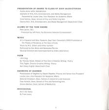 2009 Commencement Program