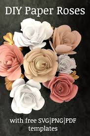 Free Rose Paper Flower Template Domestic Heights Paper Roses Diy Paper Roses Paper Flower Template