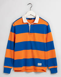 Men's heavy jersey box short sleeve t. Barstripe Hugger Rugby Shirt Men S From Gant Uk