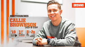 On offense, she played running. Callie Brownson Named Chief Of Staff For Browns Head Coach Kevin Stefanski