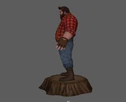 Wood Man Character 3d Model Obj Fbx C4d Ma Mb Mtl Tga 2 3d Model Character Design Man Character