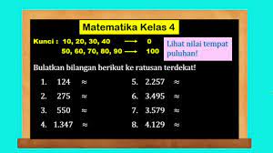 Rumus pembulatan ke atas dan ke bawah pada materi kali ini kami akan memberikan bahasan khusus untuk kelas 4 sd. Pembulatan Bilangan Ke Ratusan Terdekat Matematika Kelas 4 Youtube