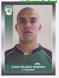 116 ELKIN SERRANO CD.LA EQUIDAD STICKER PANINI COLOMBIA PRIMERA A 2008